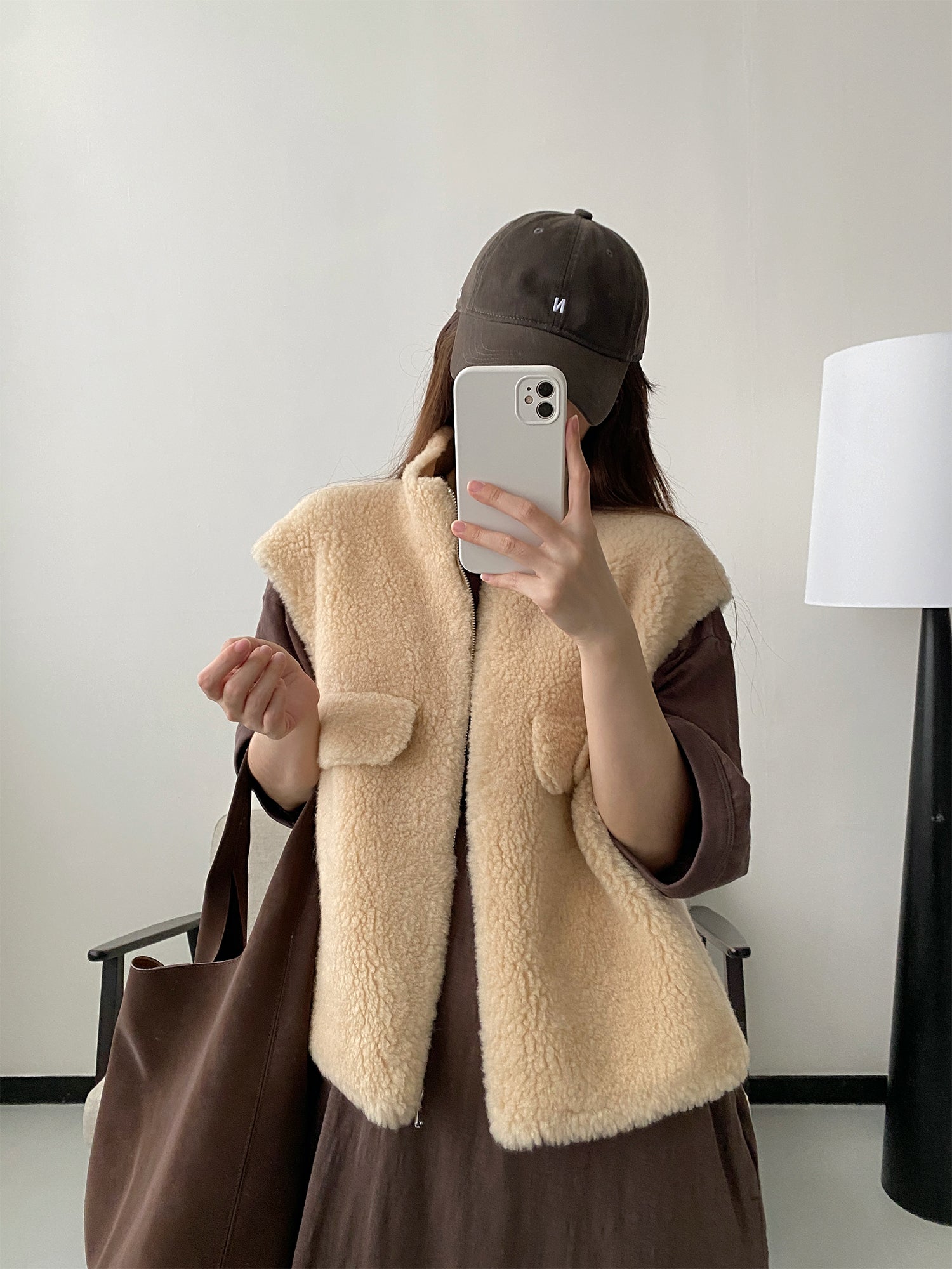 ウールショートベスト N652