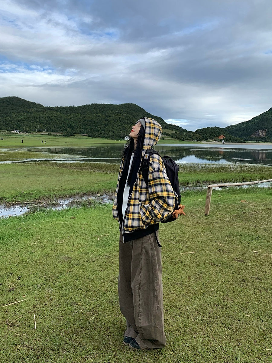 フード付きリバーシブルジャケット N702