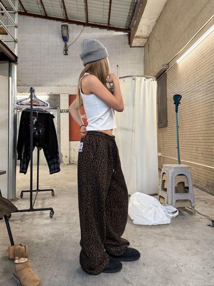 レオパードスウェットパンツ N564