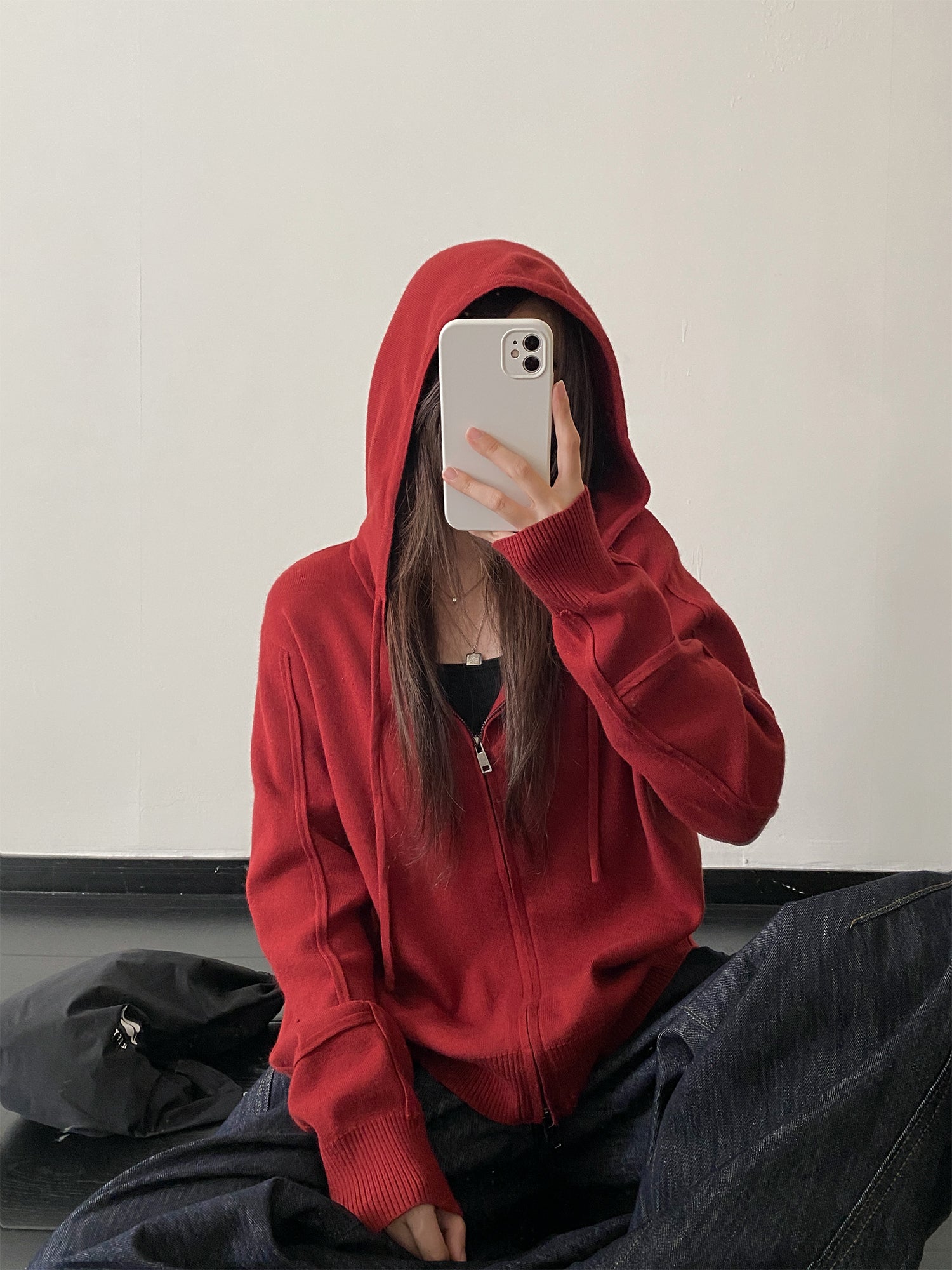 ニットパーカー N572