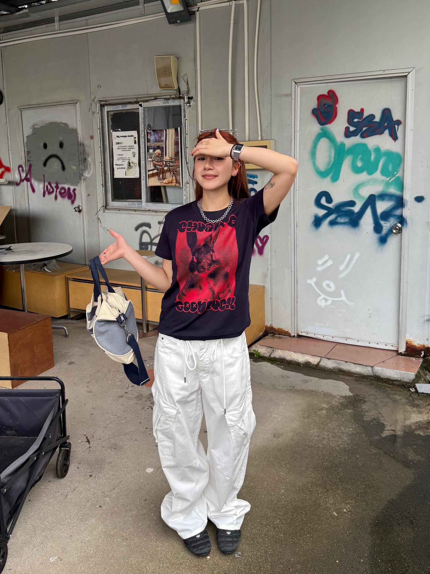 ボクサーラビット グラフィックTシャツ N513