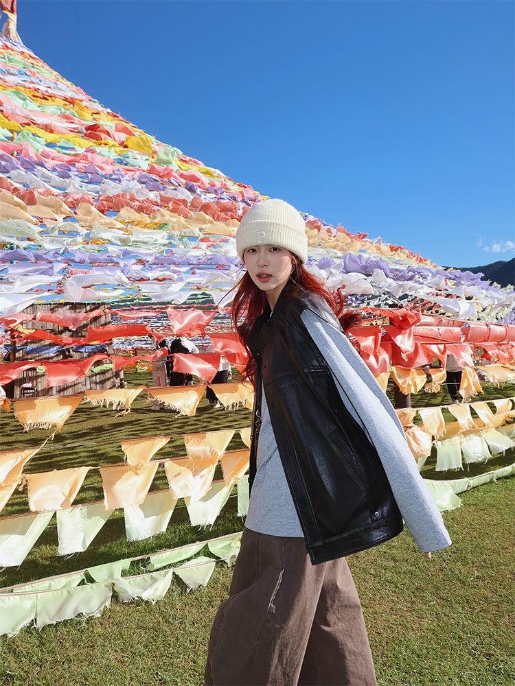 レザーベスト N595