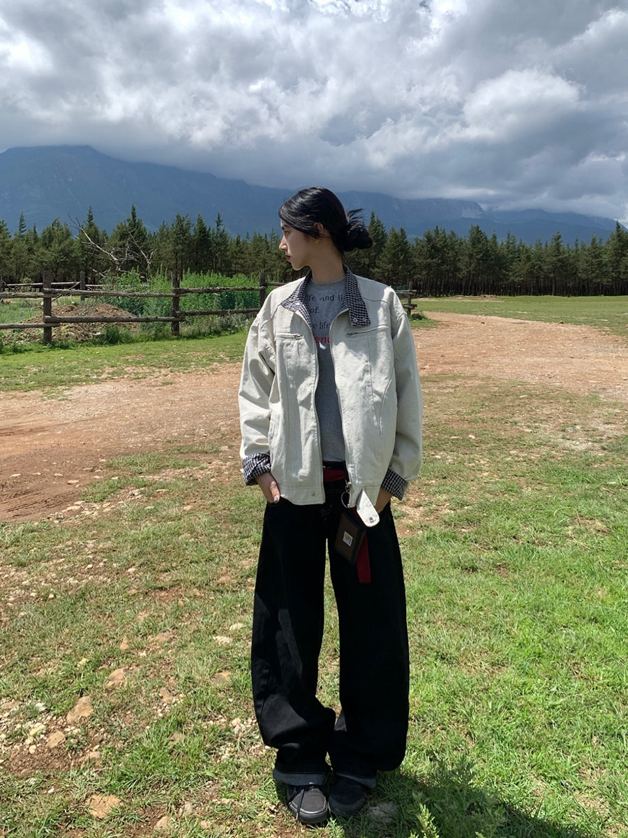 スタンドカラーワークジャケット N647