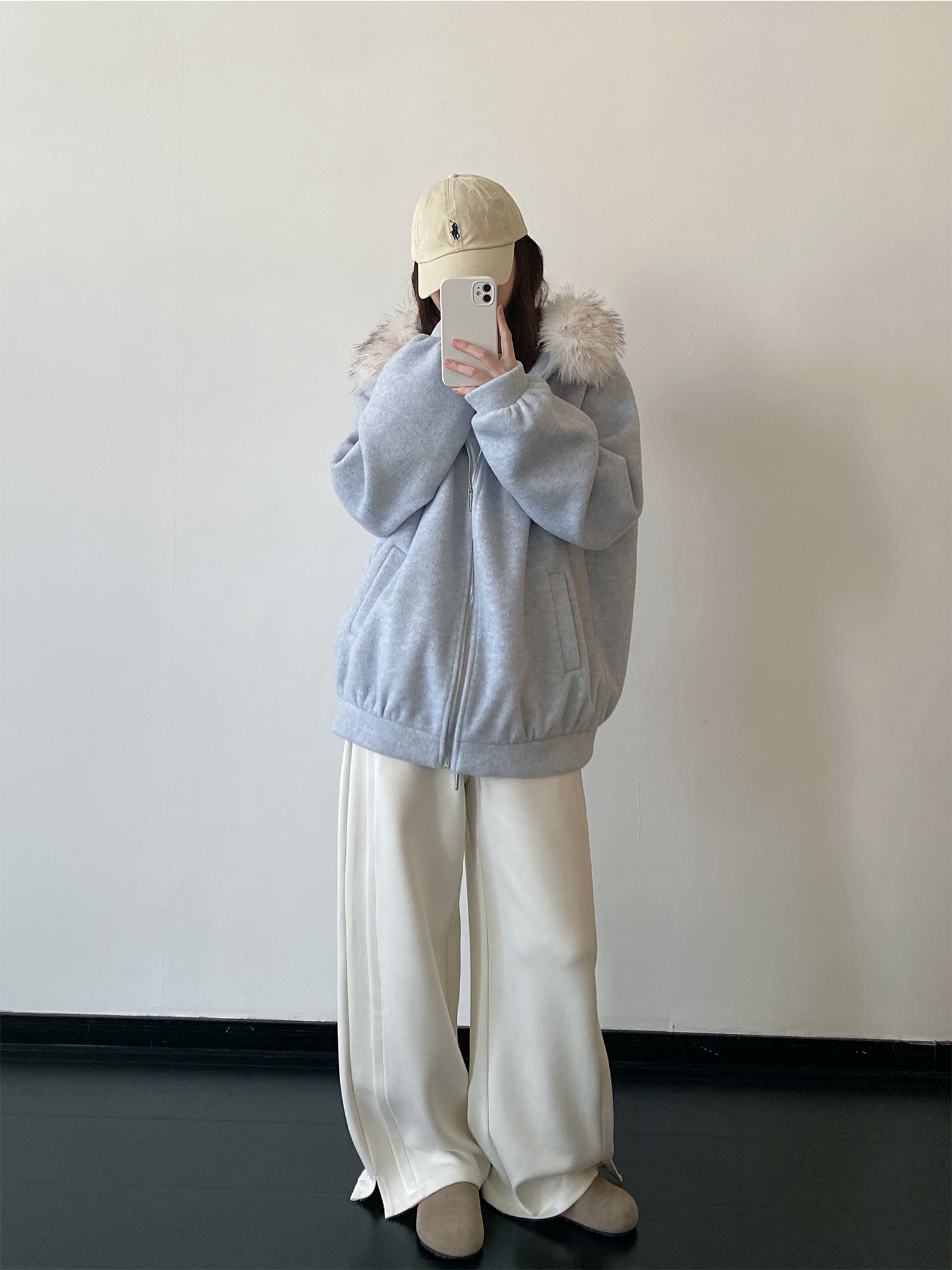 ファースウェットフーディー    N861