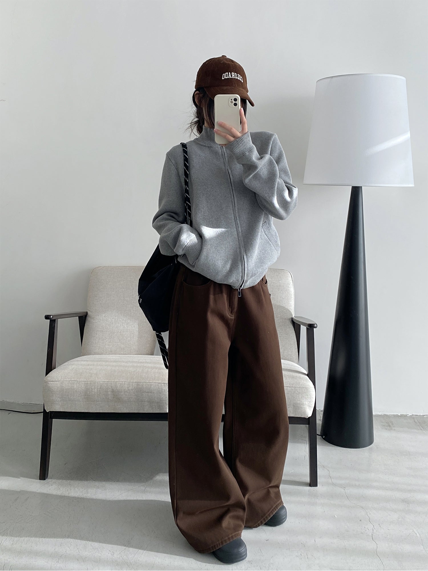 ワイドレッグモップパンツ N607