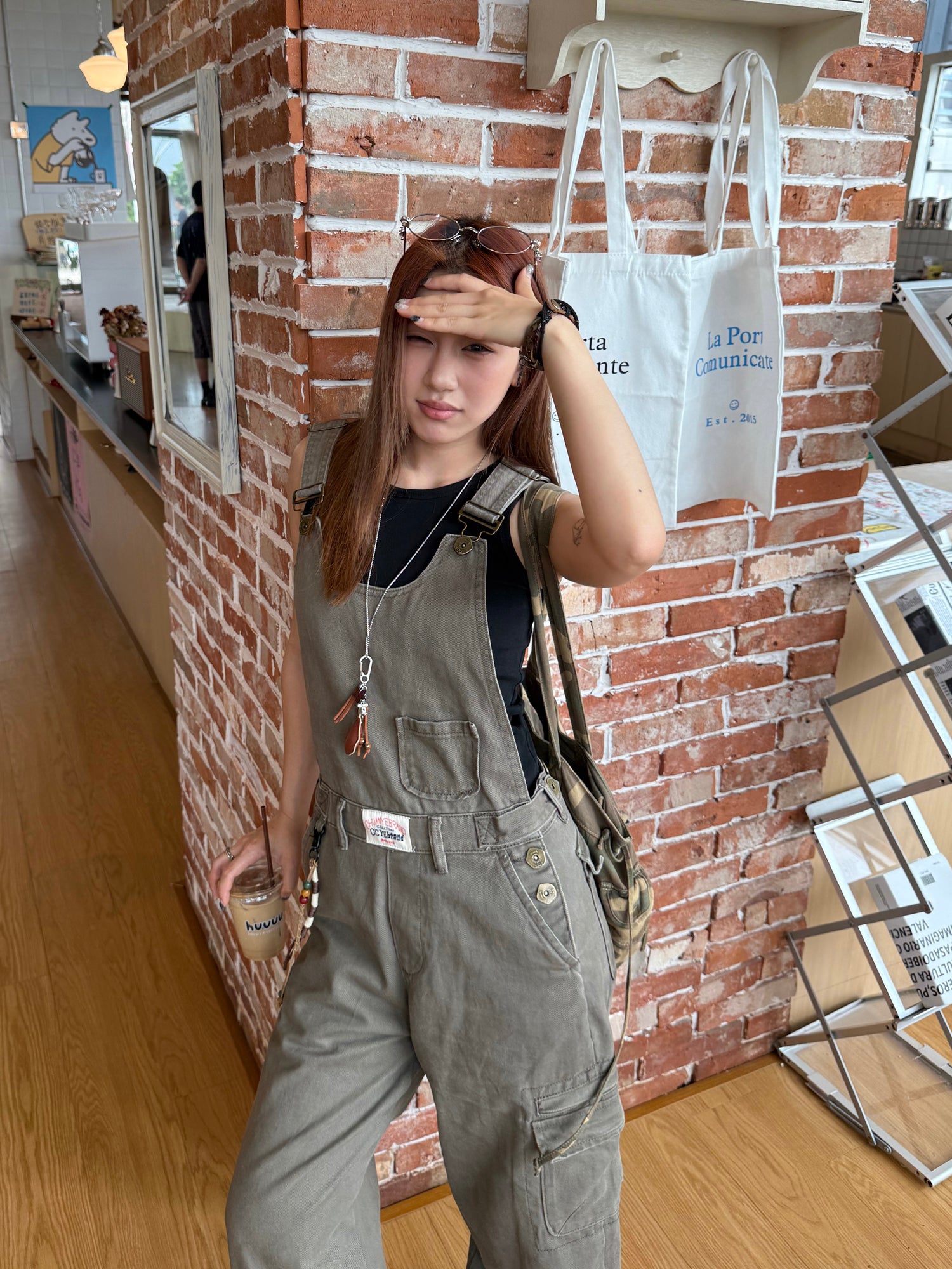 ミリタリーテイスト ワイドカーゴサロペット N500