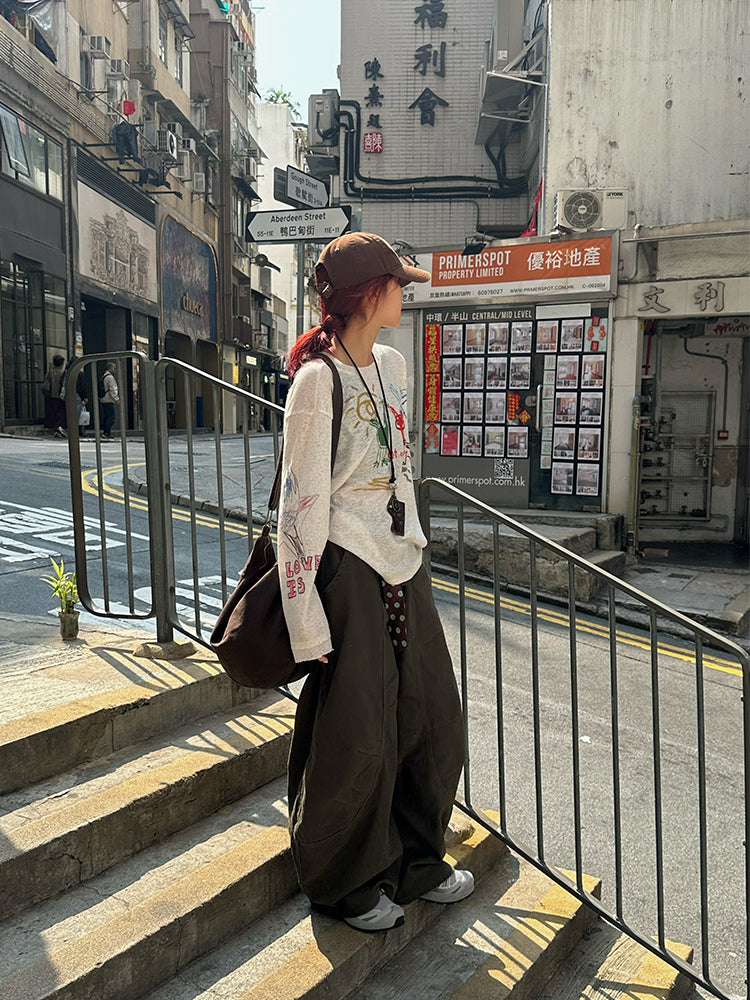 シンプルで着回せる 薄手長袖カットソー きれいめインナー N430