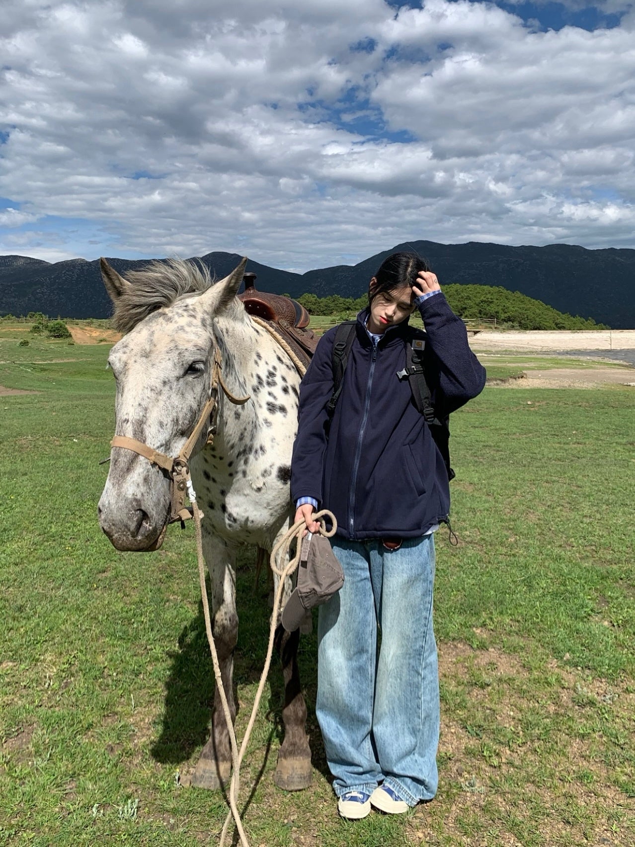 厚手スタンドカラーフリースジャケット N335