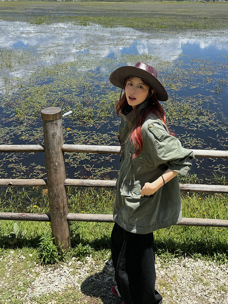 スタンドカラーワークウェア N596