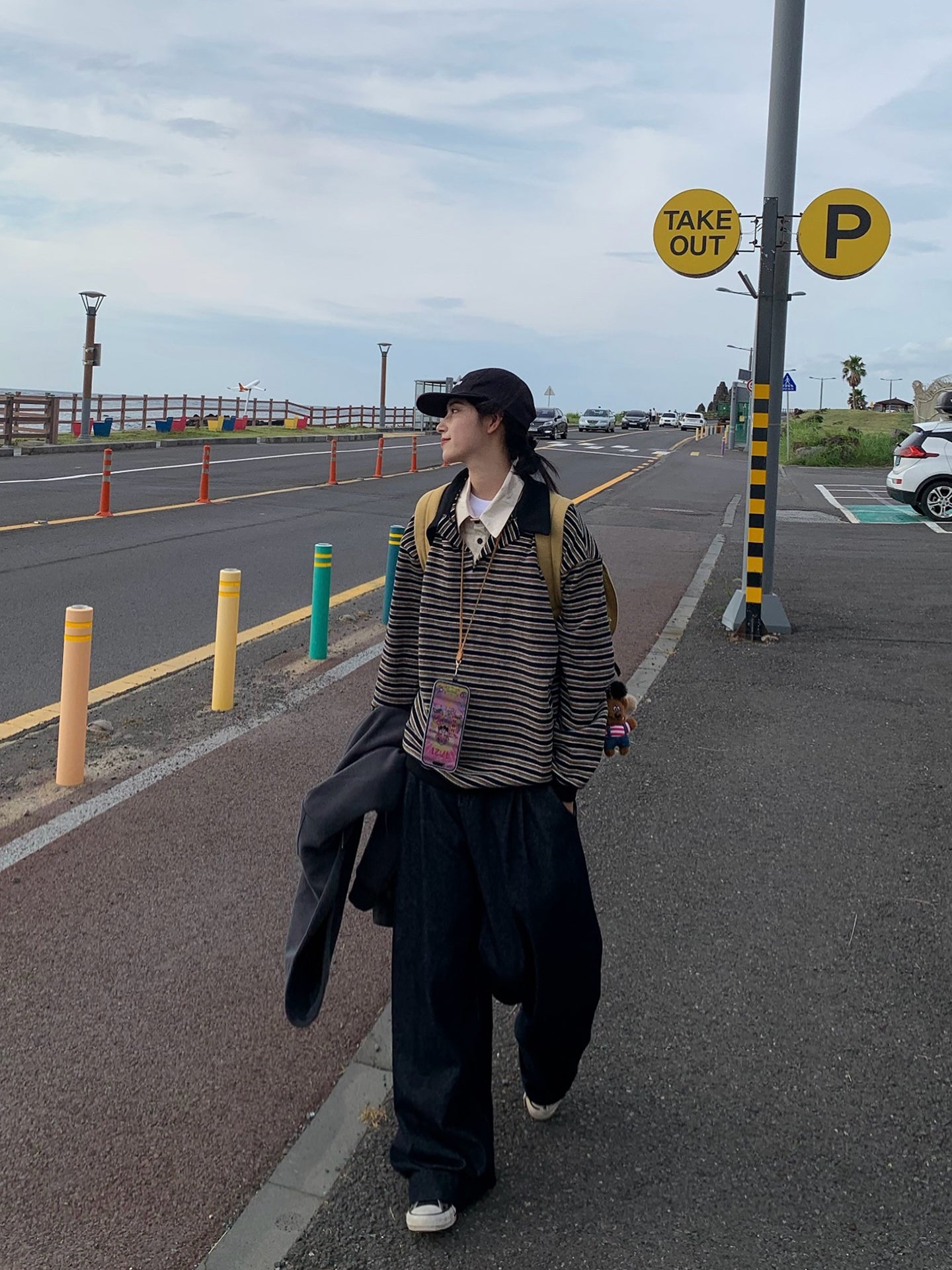 フェイクツーピーススボーダーポロシャツ N499