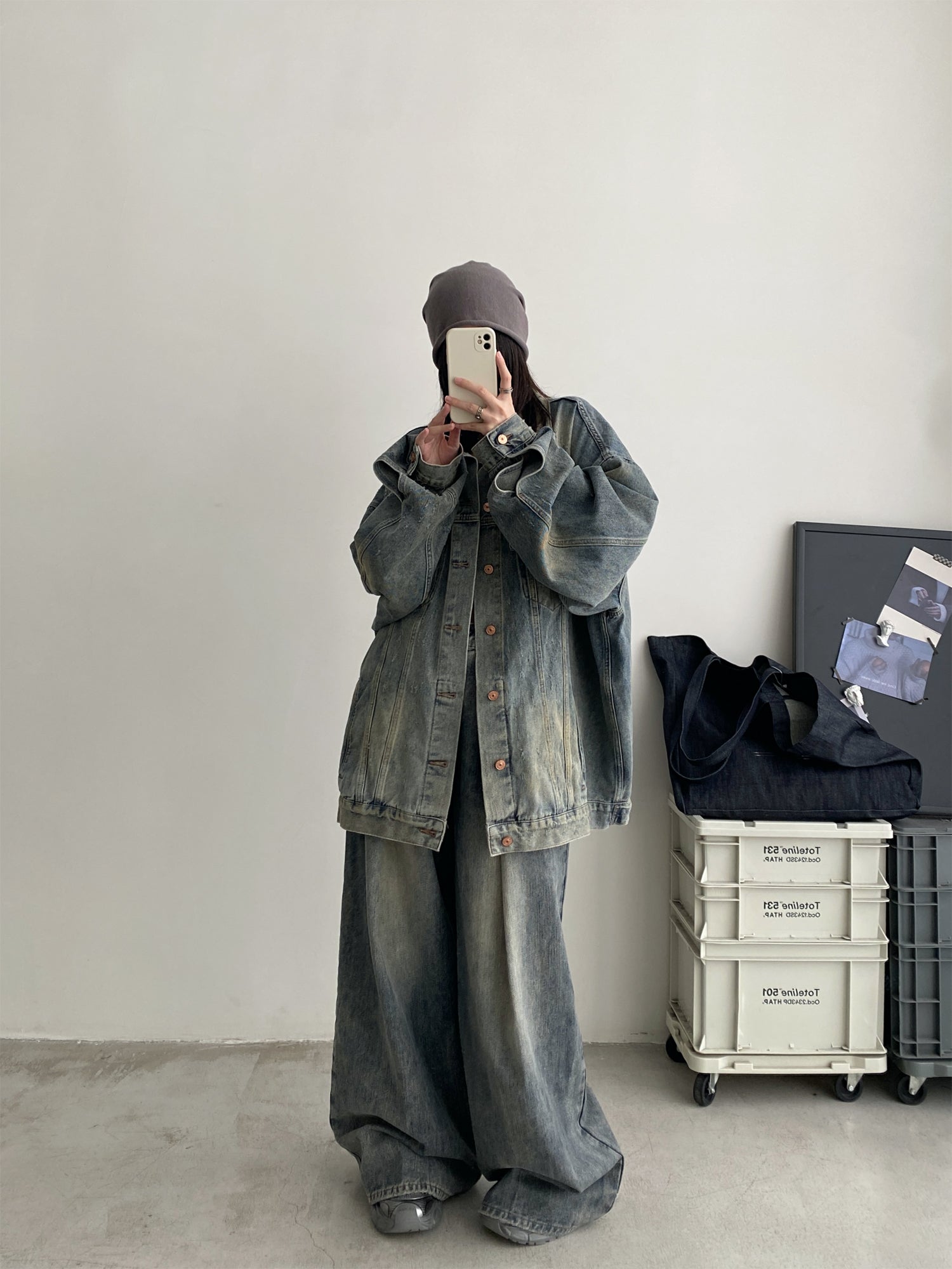 オーバーサイズデニムセットアップ N616