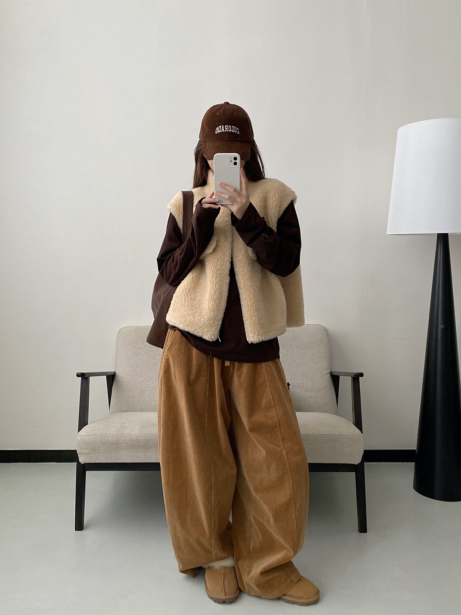 ウールショートベスト N652