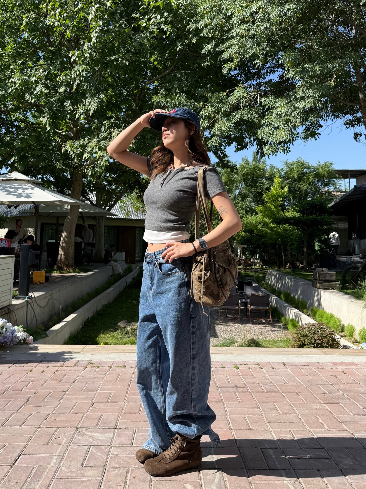 バックプリントジーンズ N541