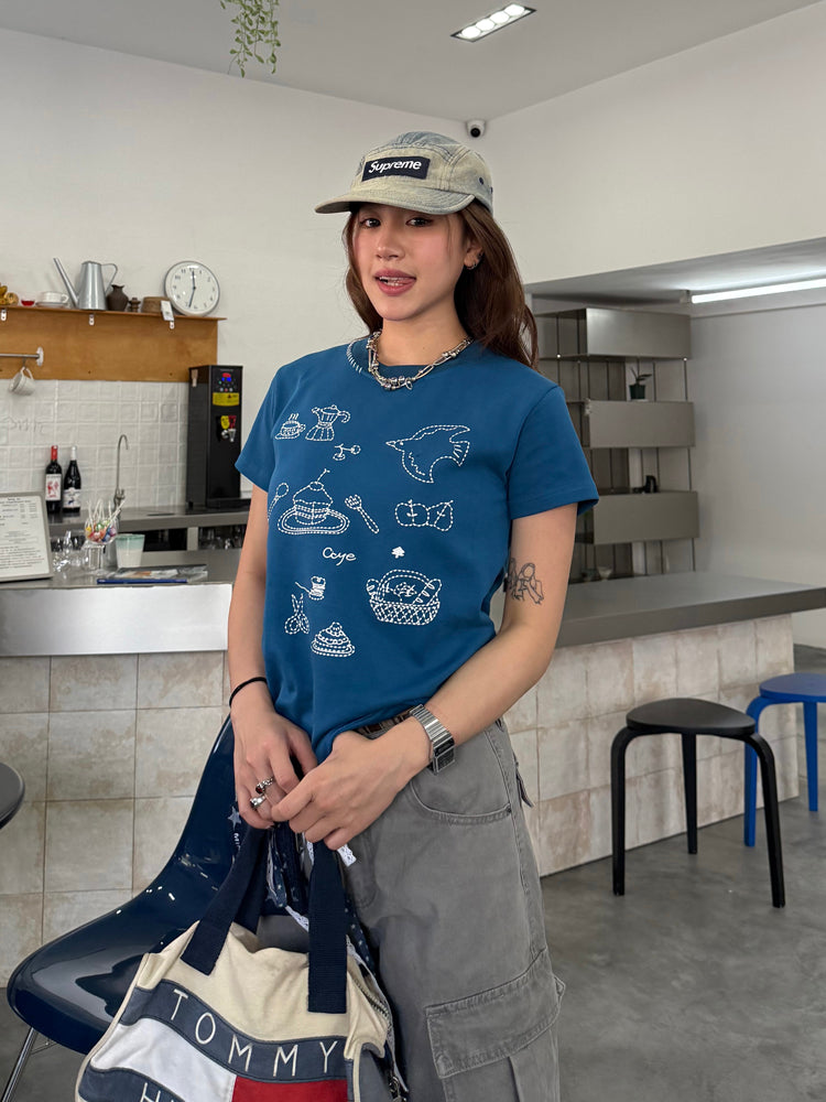 プリント半袖Tシャツ N474