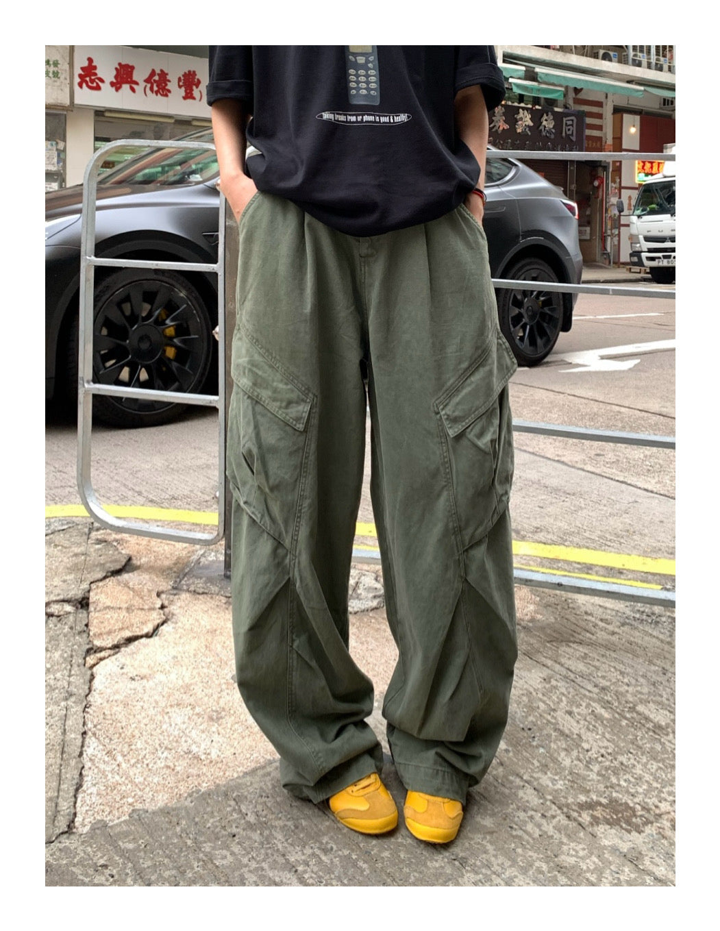 【累計販売300本突破!!】ミリタリーワイドビックポケットパンツ N91