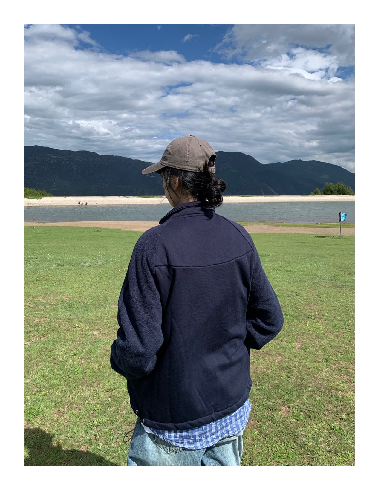 厚手スタンドカラーフリースジャケット N335