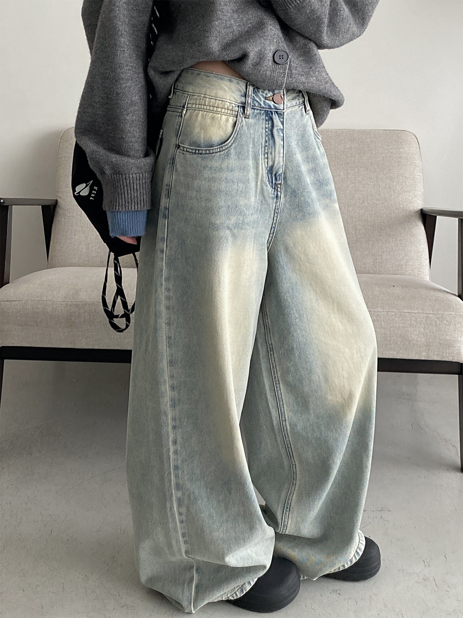 ワイドカーブデニムパンツ N576