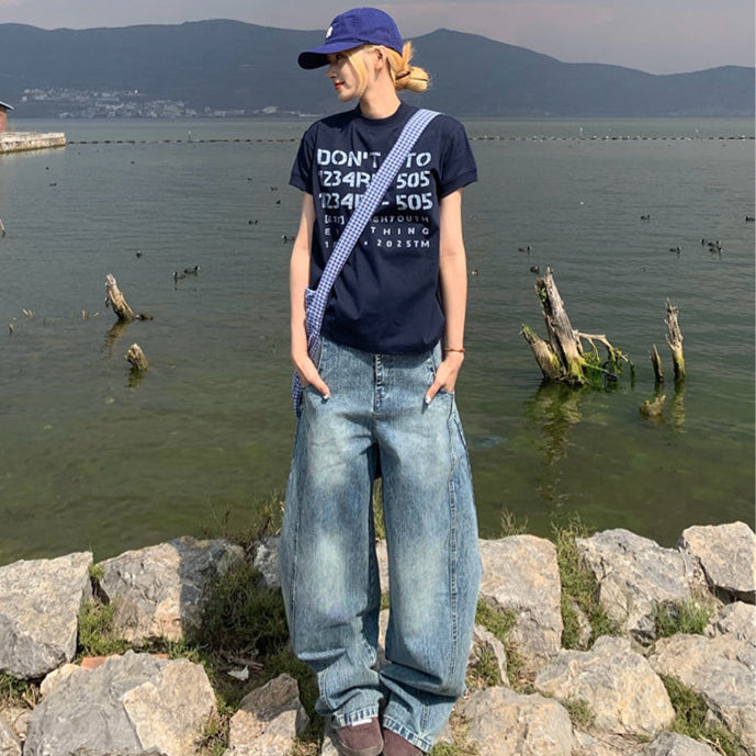 スリムフィッド ナンバープリントT N458