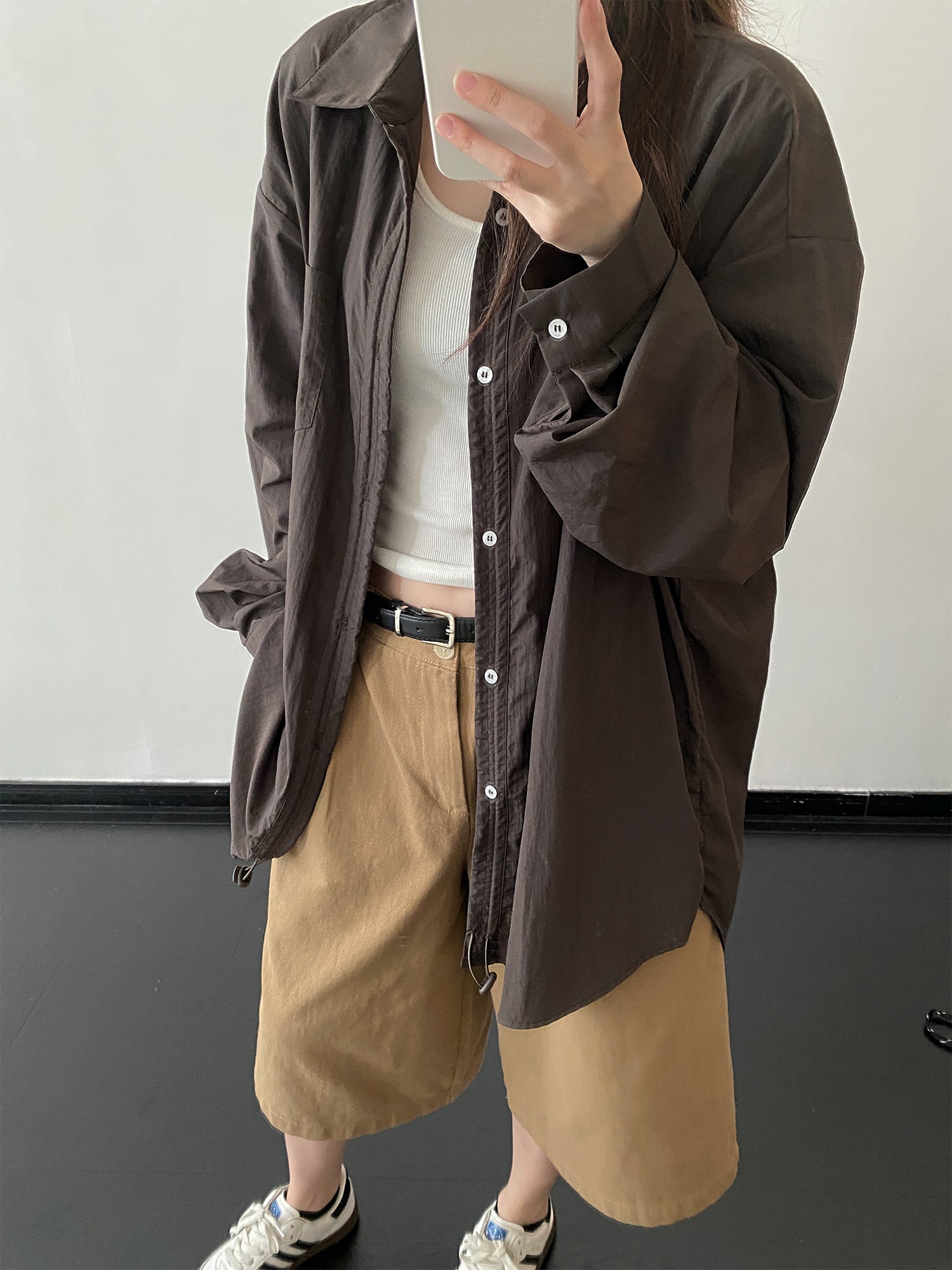 ドローストリングデザインシャツ N611