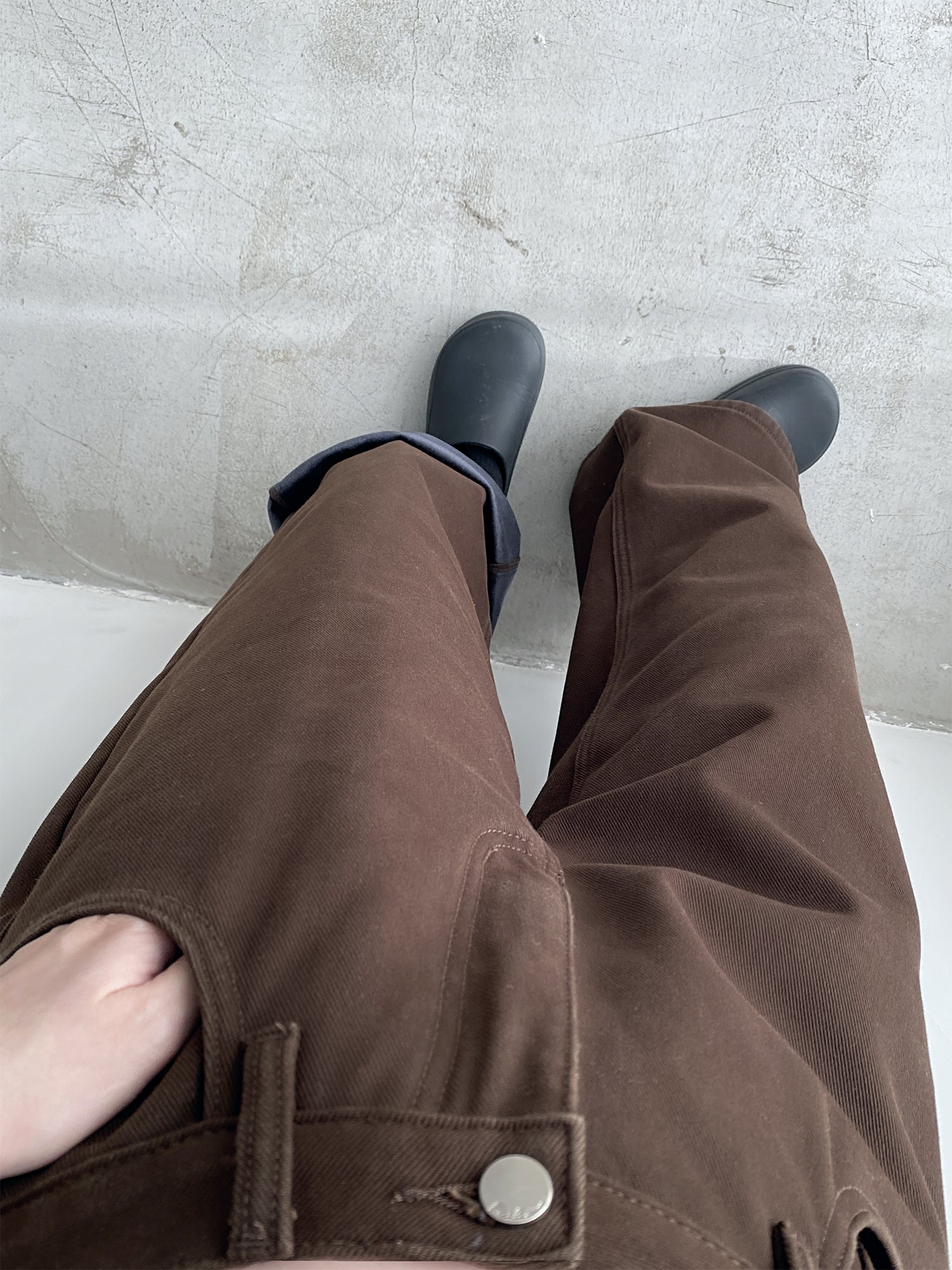 ワイドレッグモップパンツ N607