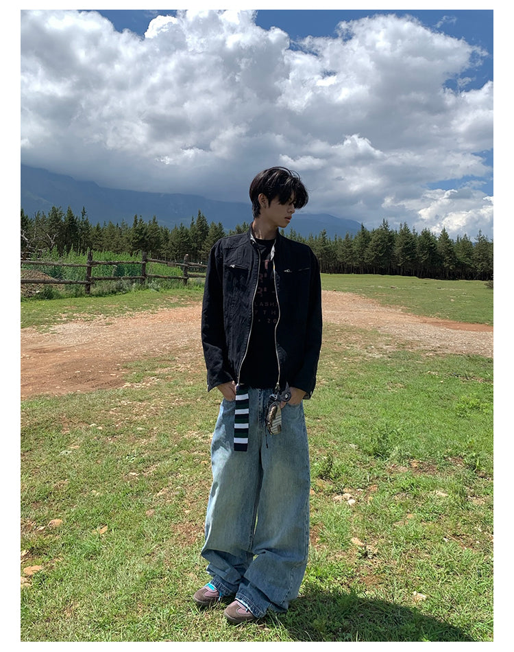 スタンドカラーワークジャケット N647