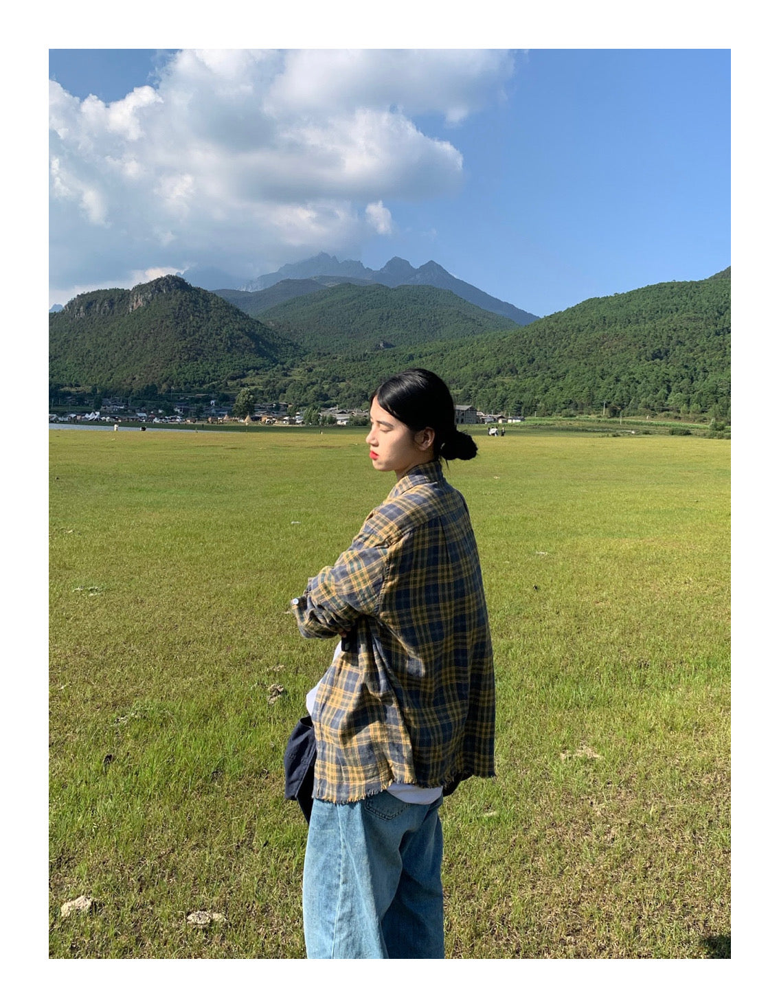 ビンテージデザインネルシャツ N100