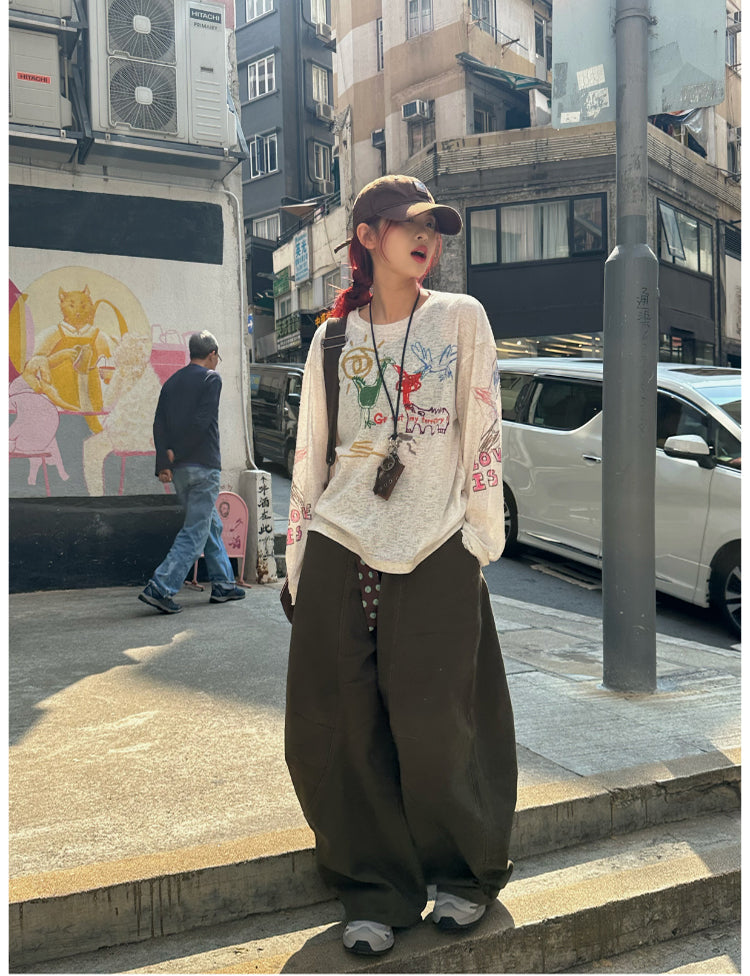 ルーズワイドワークパンツ N426