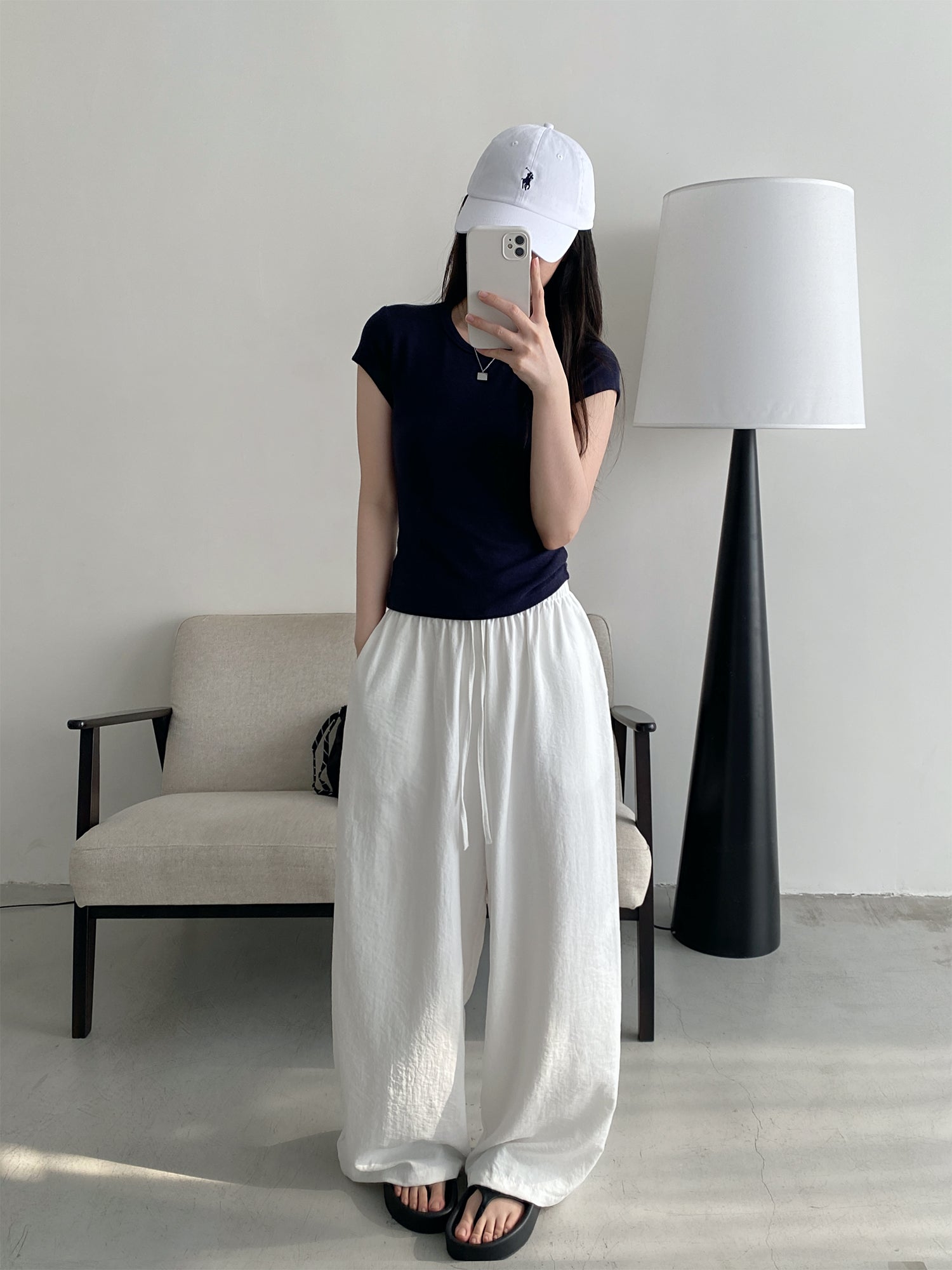 N605ルーズリラックスパンツ N605