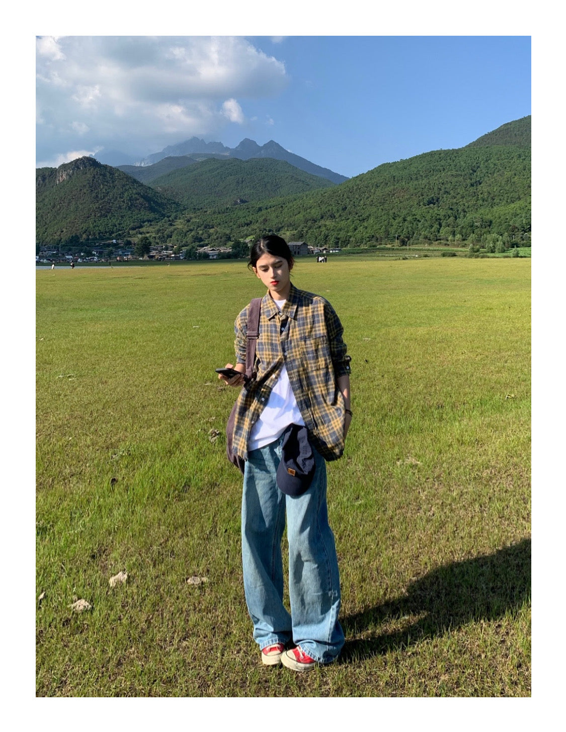 ビンテージデザインネルシャツ N100