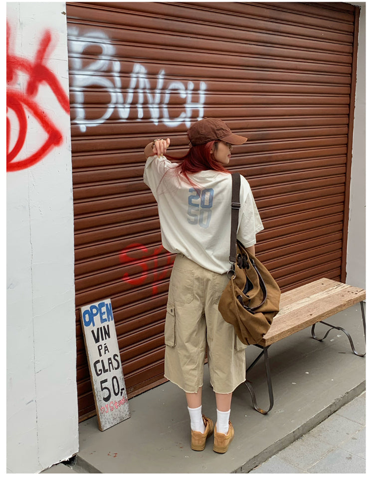 カジュアルプリントTシャツ ユニセックス 半袖 N449