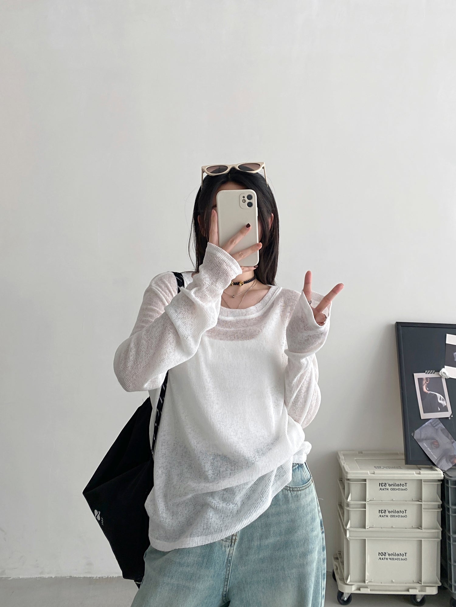 薄手ニットセーター N622