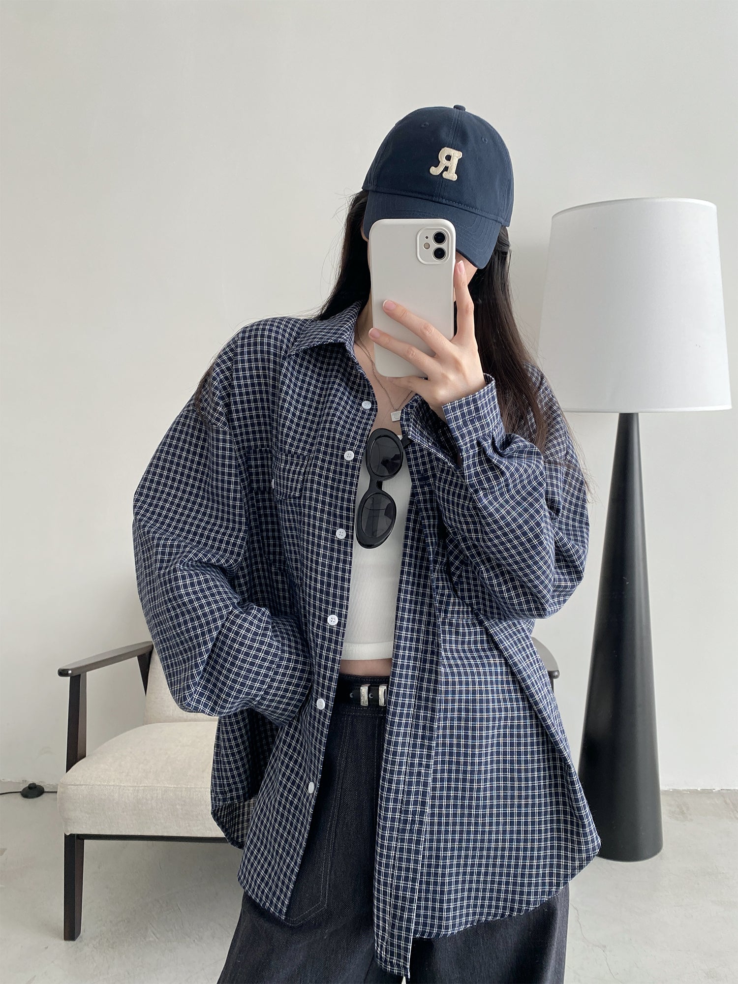 【新品タグ付き】BLUE LABEL 長袖Tシャツ チェック柄38 BLUE LABEL CRESTBRIDGE（ブルーレーベルクレストブリッジ） tシャツ