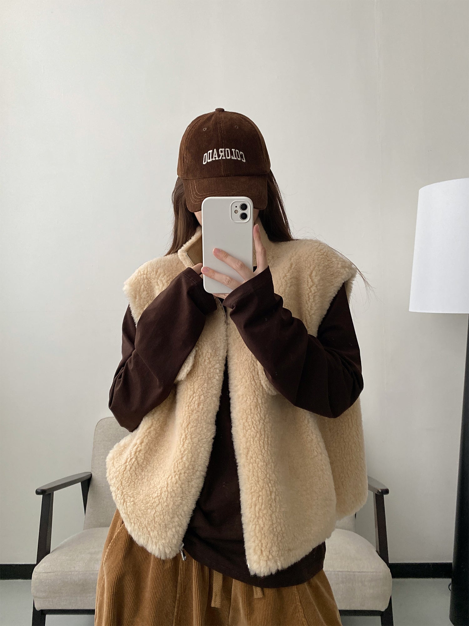 ウールショートベスト N652