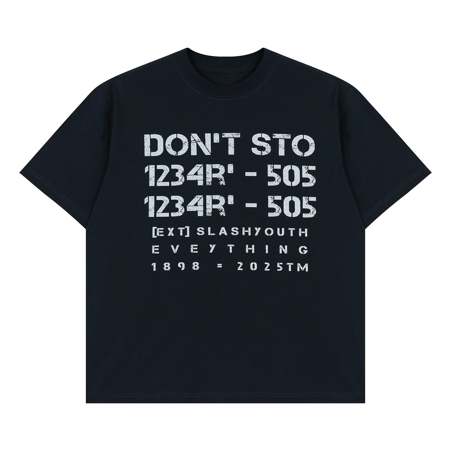 プリント半袖Tシャツ オーバーサイズフィット N463