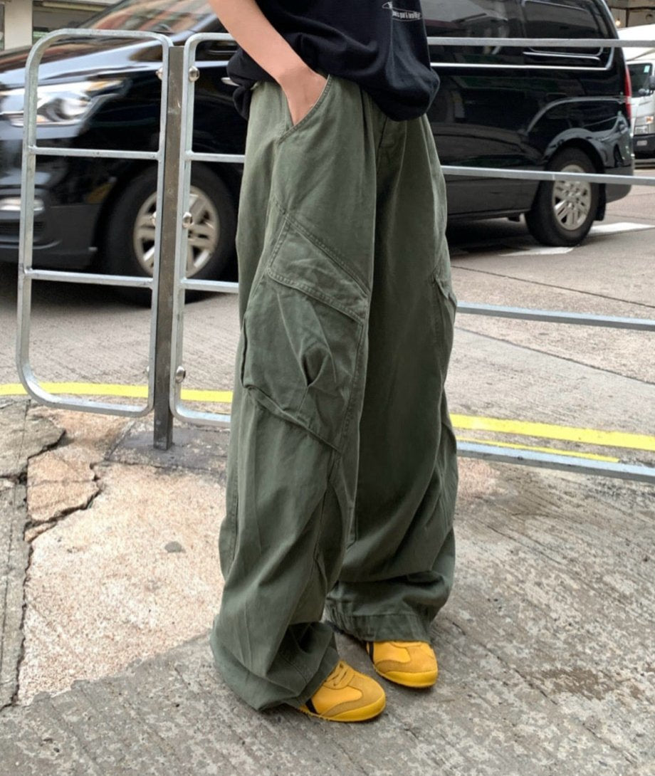 【累計販売300本突破!!】ミリタリーワイドビックポケットパンツ N91
