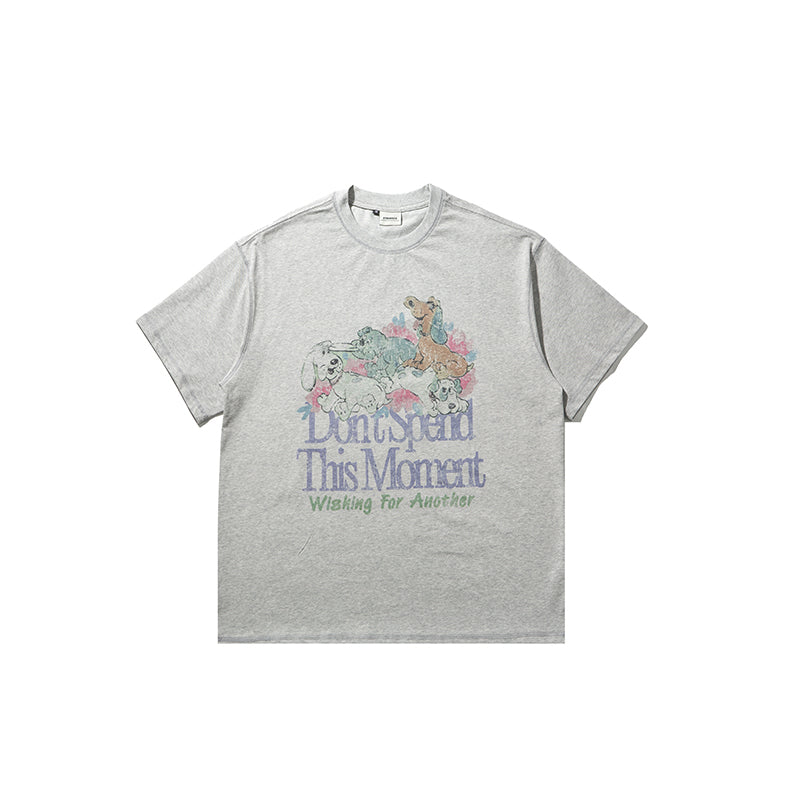 オーバーサイズプリントTシャツ N418