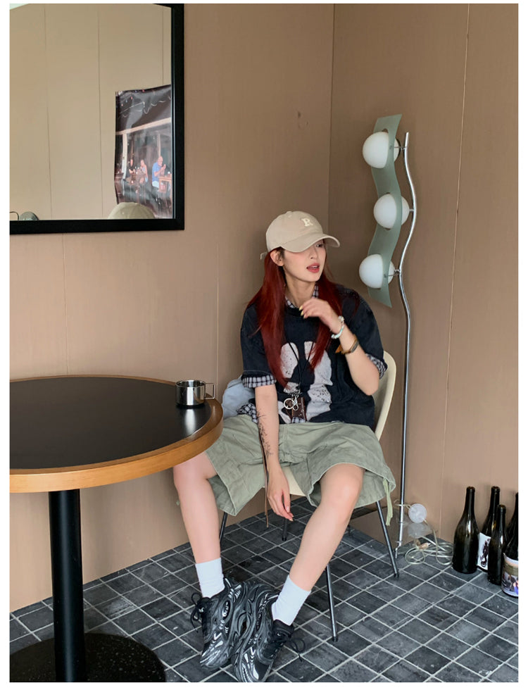 デジタルファンプリント半袖Tシャツユニセックス N452