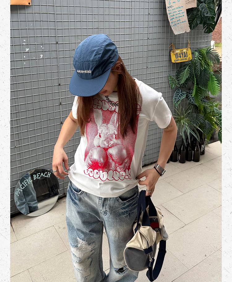 ボクサーラビット グラフィックTシャツ N513