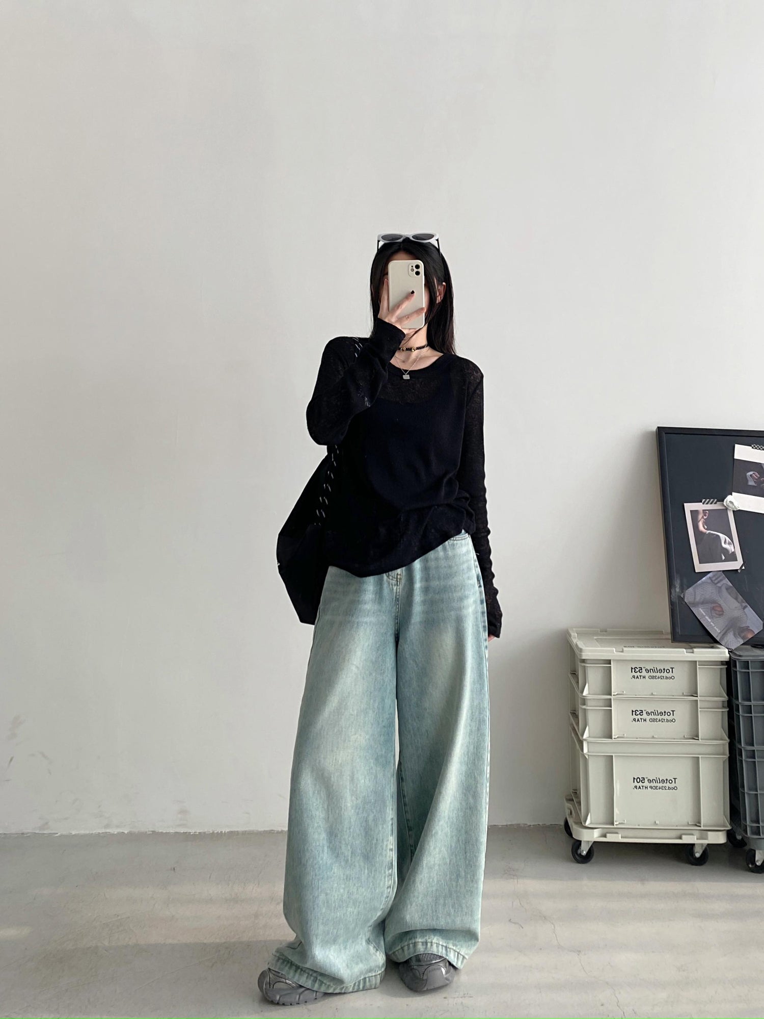 薄手ニットセーター N622