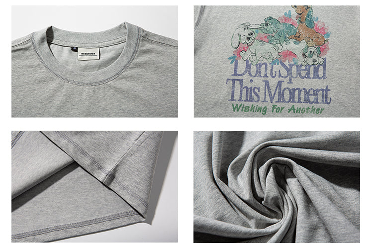 オーバーサイズプリントTシャツ N418