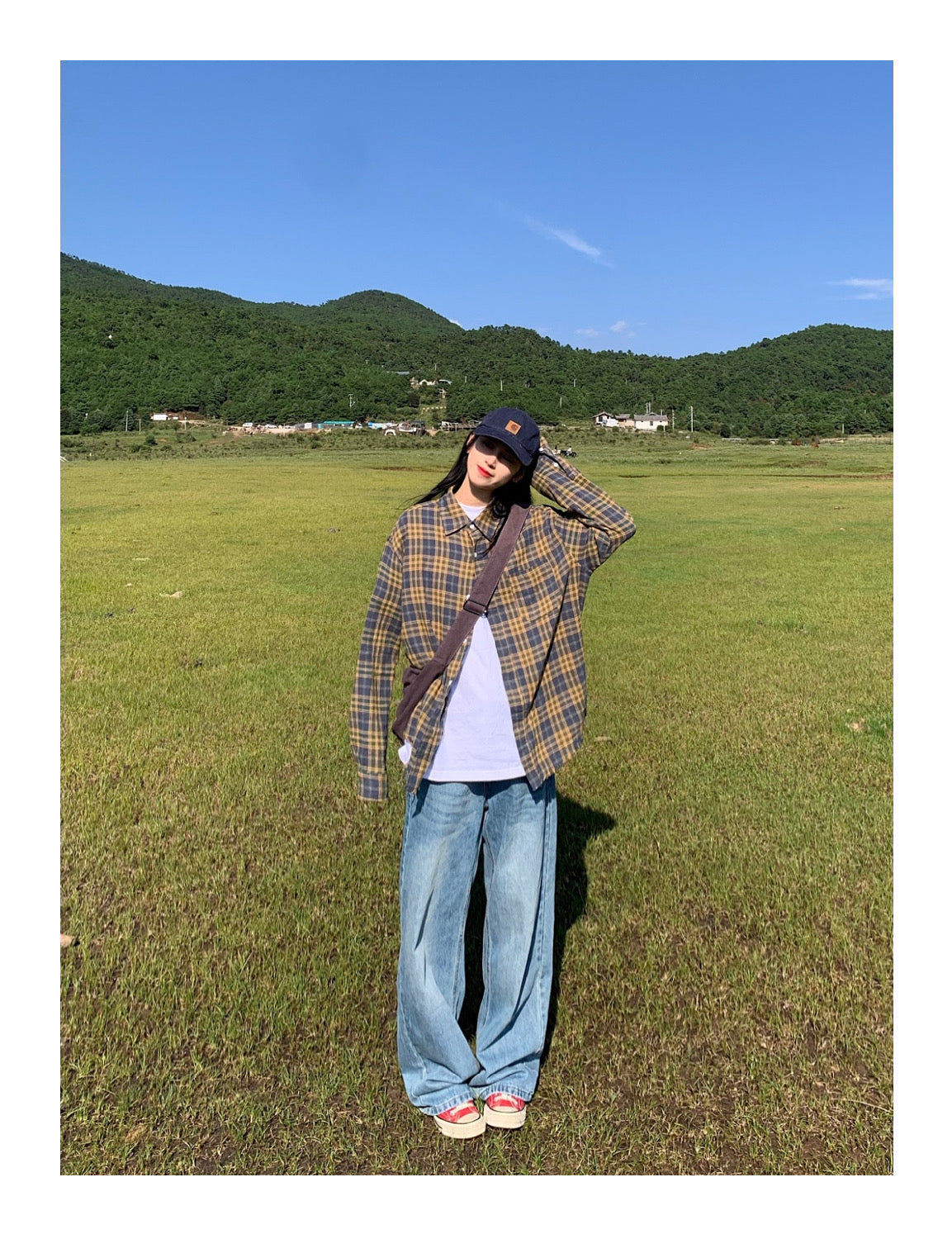 ビンテージデザインネルシャツ N100