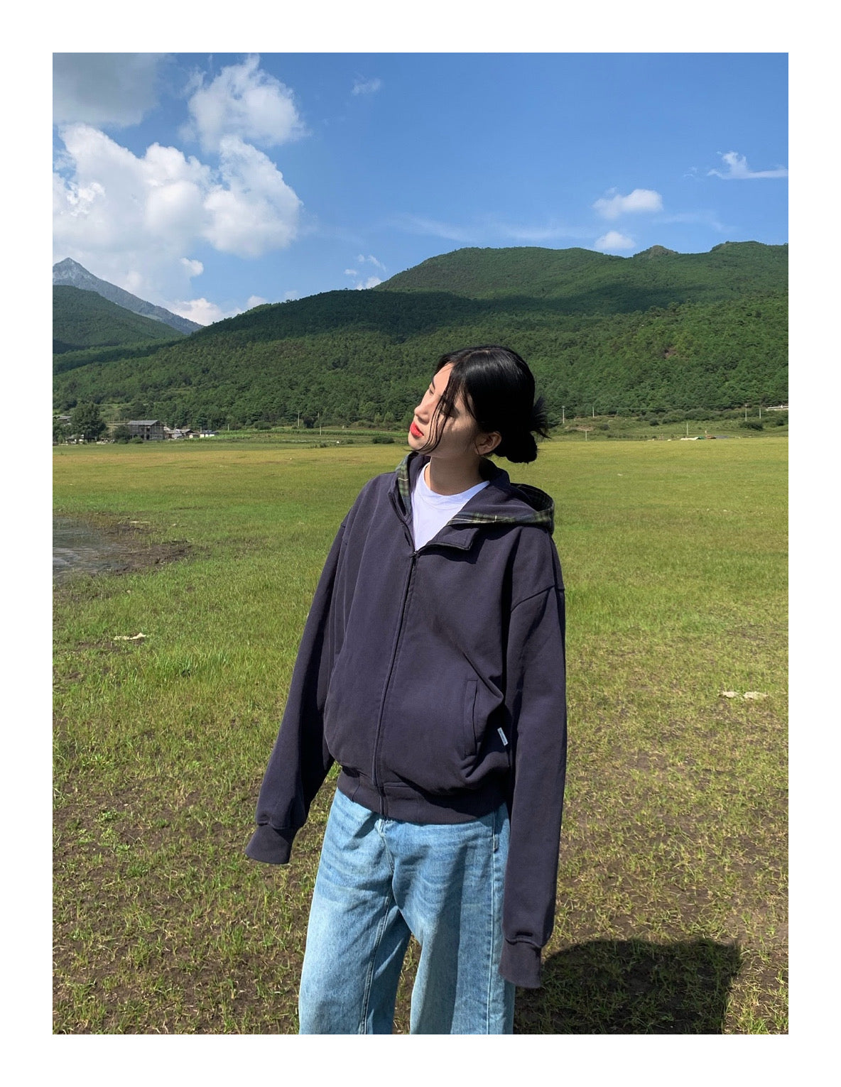 レトロウォッシュフーディ N101