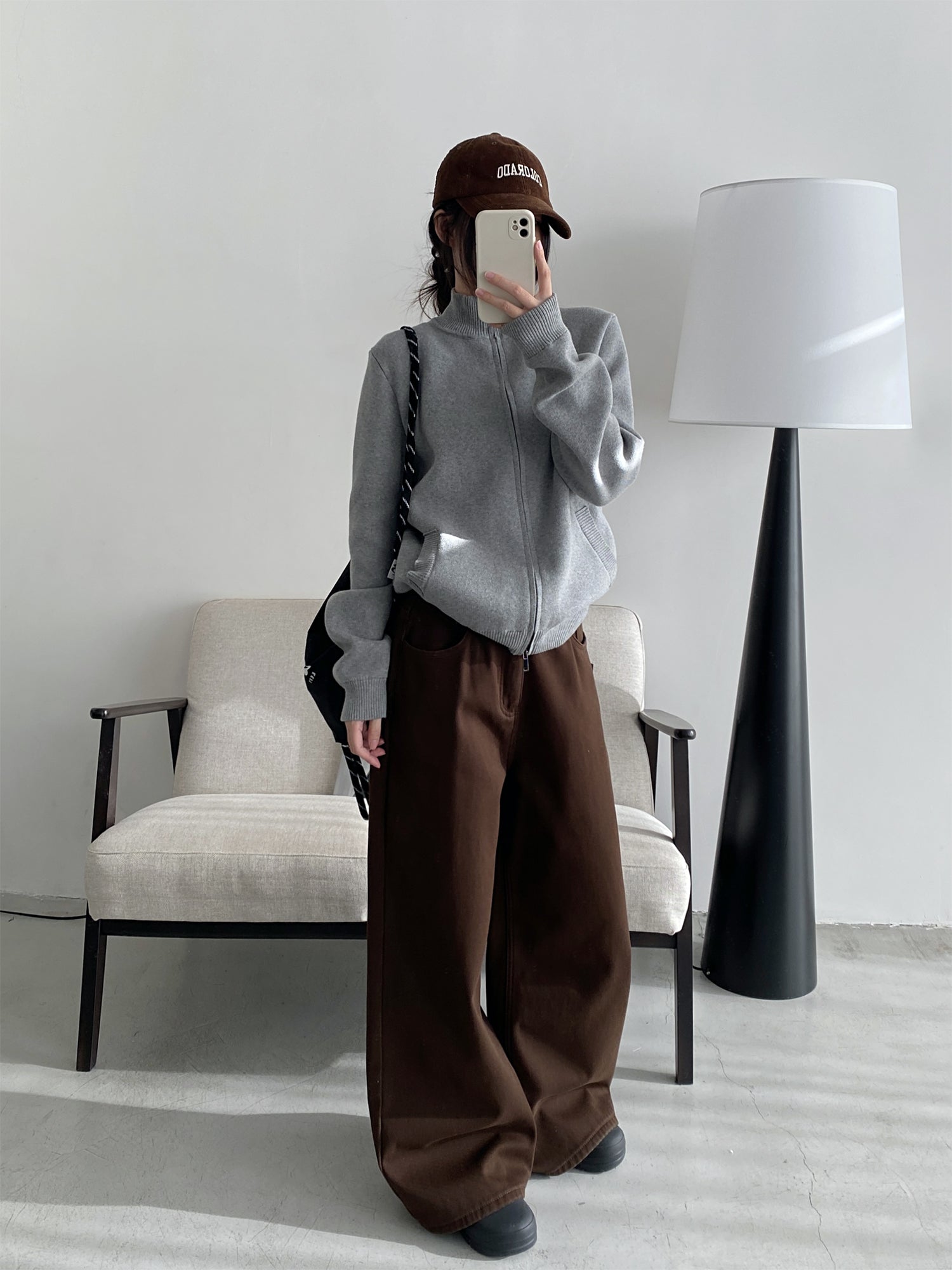 ワイドレッグモップパンツ N607