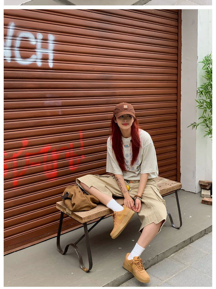 カジュアルプリントTシャツ ユニセックス 半袖 N449