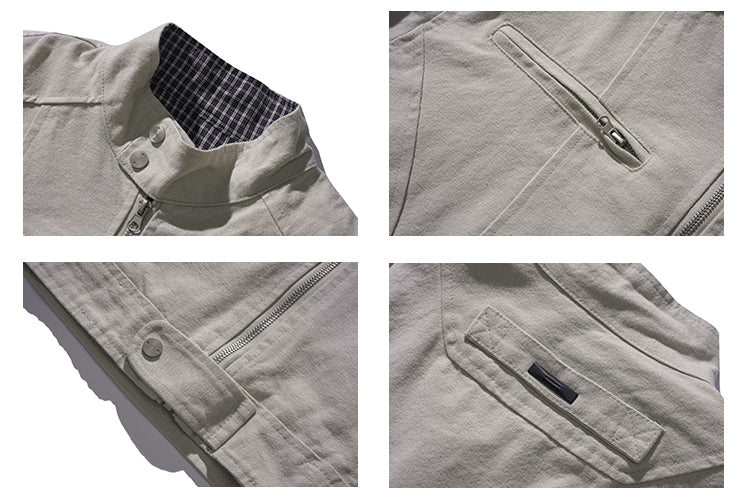 スタンドカラーワークジャケット N647