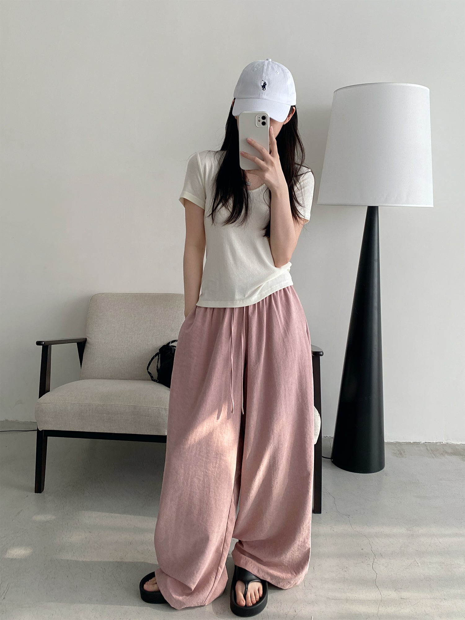 N605ルーズリラックスパンツ N605