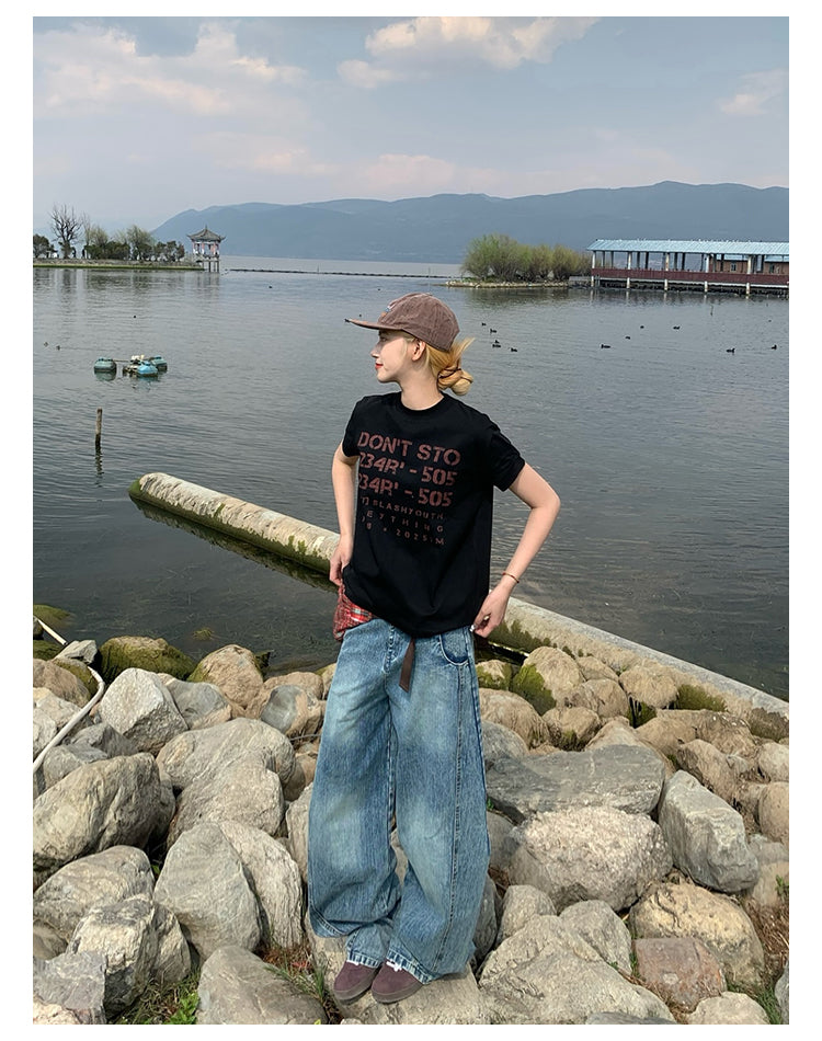 スリムフィッド ナンバープリントT N458