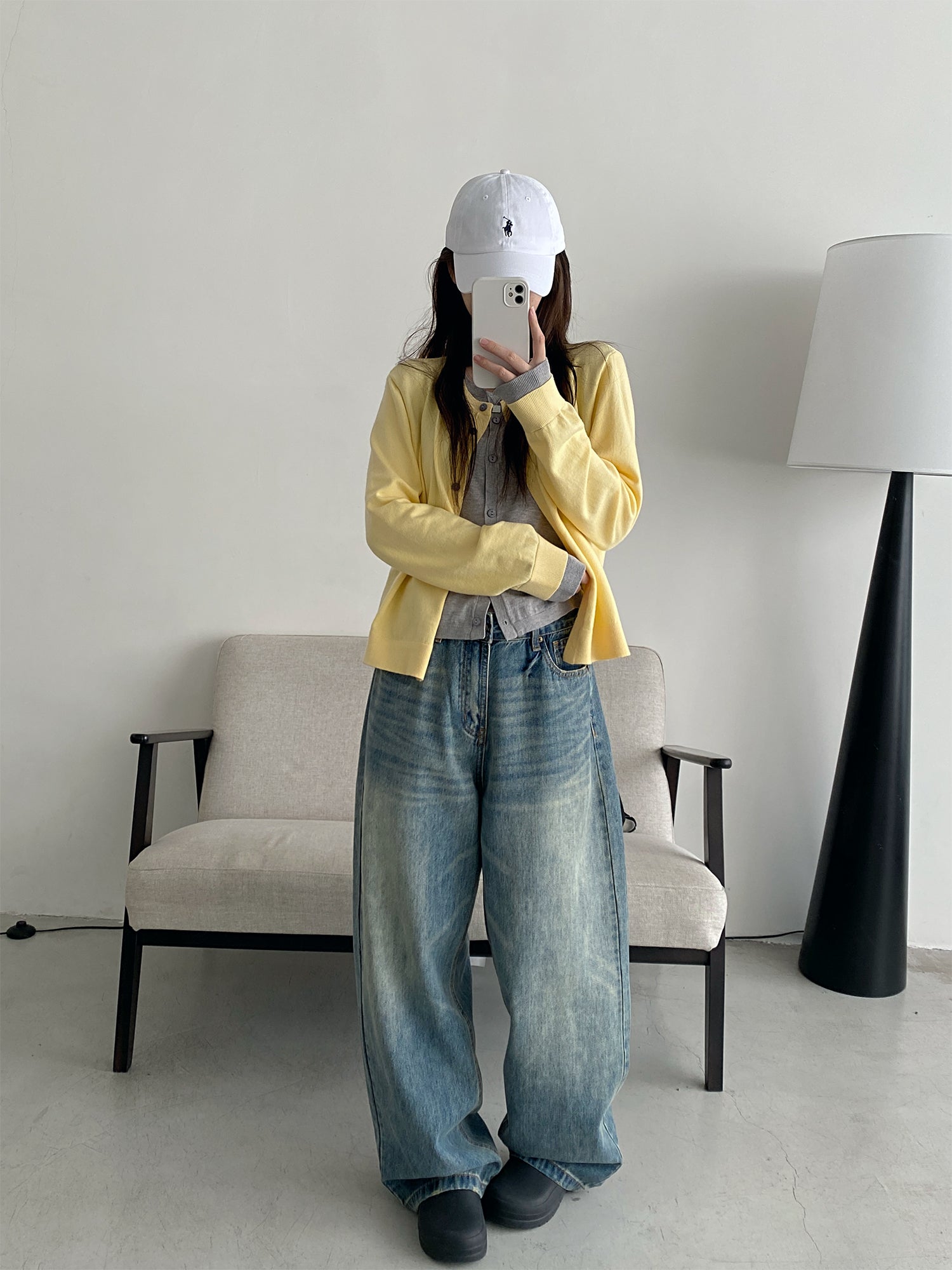 フェイクツーピースカーディガン N578