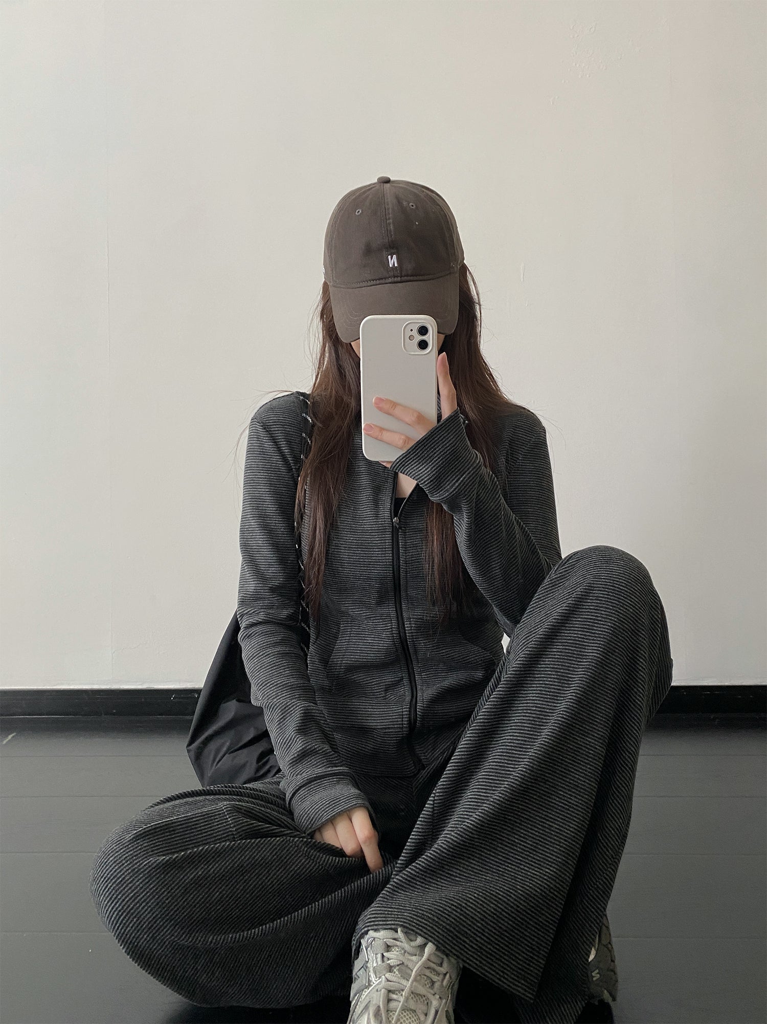 ボーダースウェットセットアップ N591