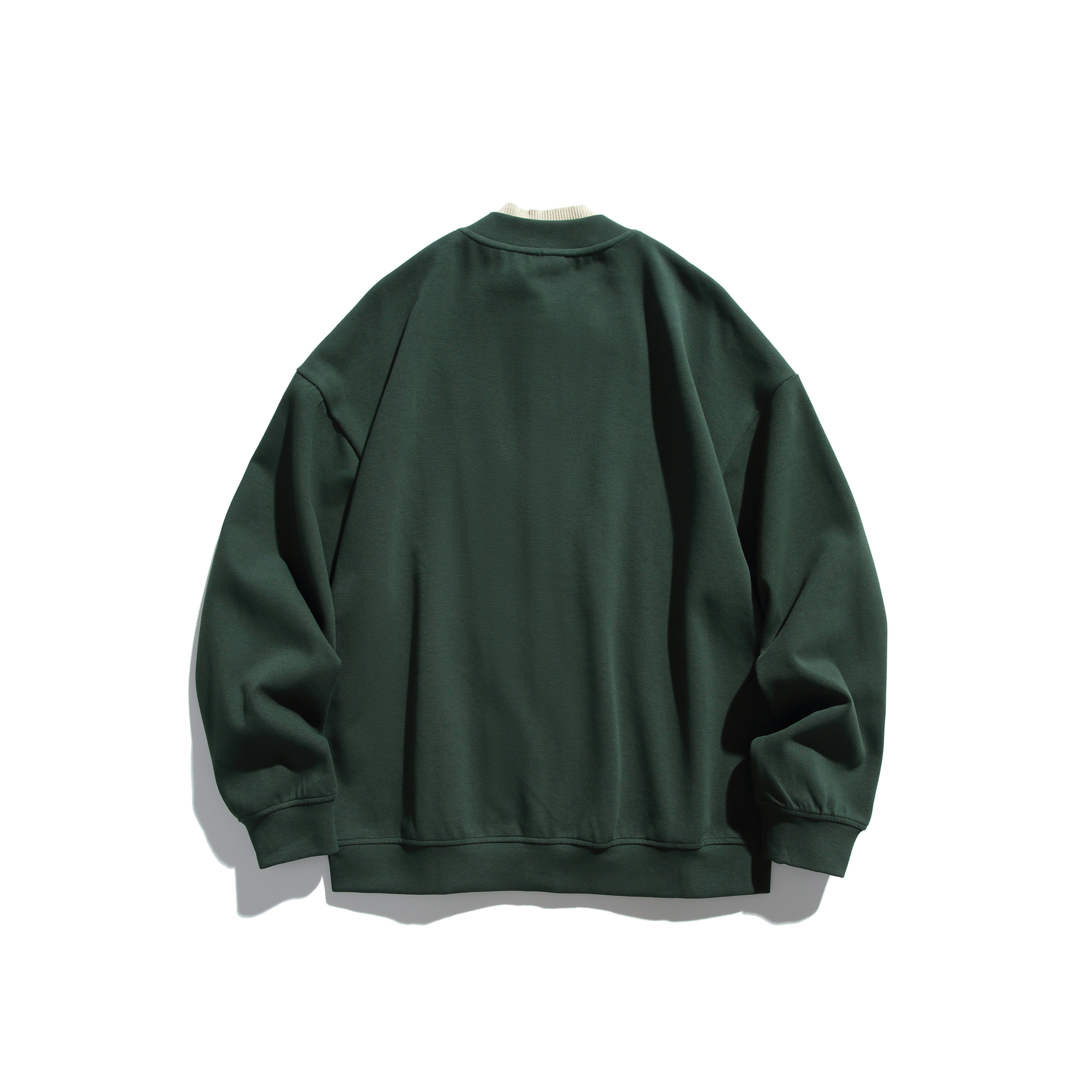 ラウンドネックスウェットカーディガン N559